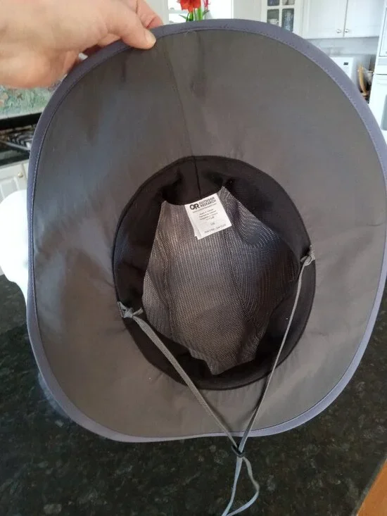 OUTDOOR RESEARCH Blue Gray Ventilated Wide Brim Sun Hat - Picture 8 of 10